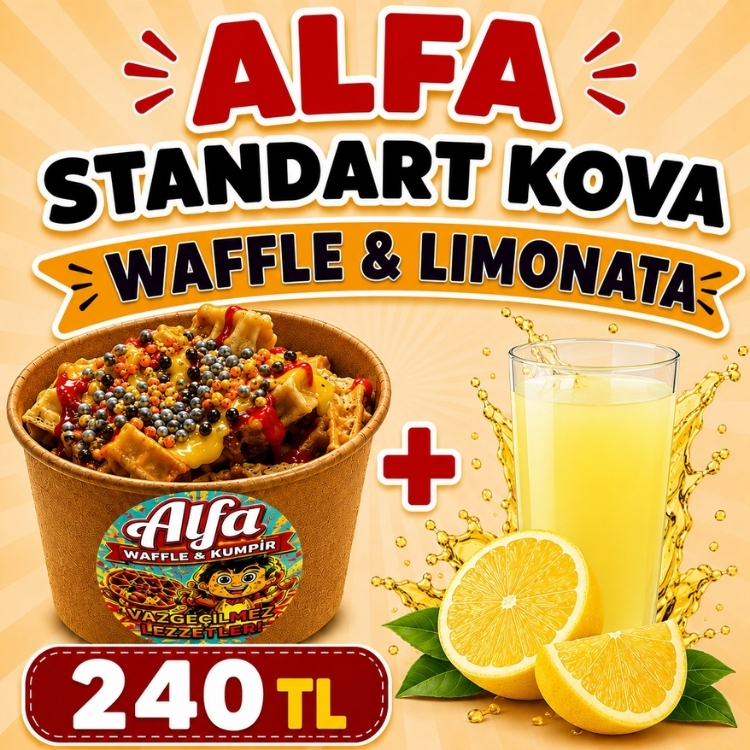 Standart Kova Waffle ve Limonata